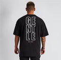Vorderansicht des Gentle Oversized T-Shirts 01 von GrindTrap aus 100 % Premium-Baumwolle mit hochwertigem Frontprint