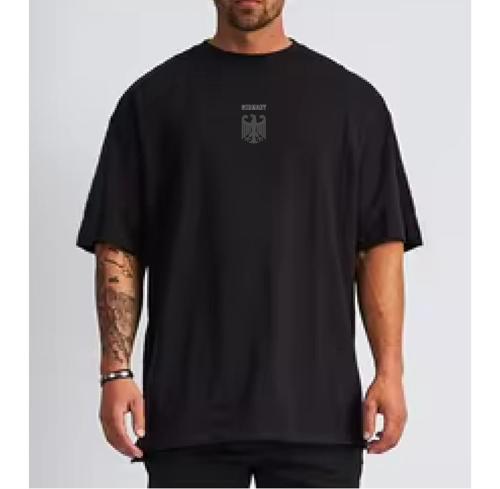 Oversized Herren T-Shirt Germany Outline -mit markantem Deutschland-Design