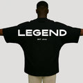 Rückansicht des Legend Oversized T-Shirts 02 von GrindTrap aus 100 % Baumwolle mit großem „LIMITED Since 2002“ Rückenprint